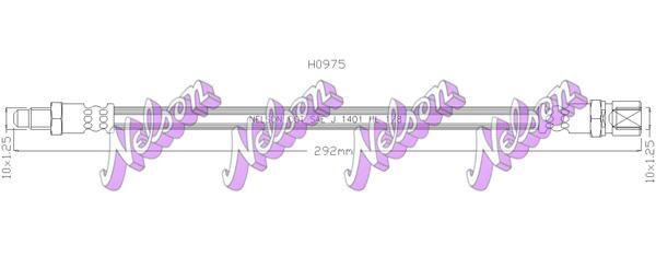 Kawe H0975 Brake Hose H0975