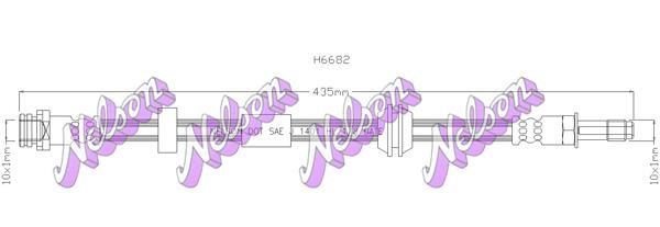 Kawe H6682 Brake Hose H6682