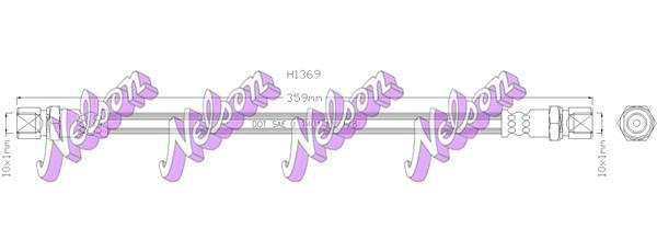 Kawe H1369 Brake Hose H1369