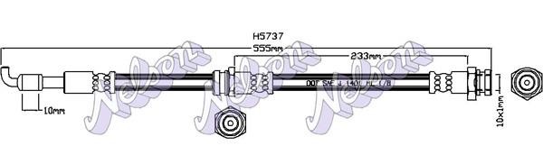 Kawe H5737 Brake Hose H5737