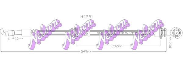 Kawe H4291 Brake Hose H4291