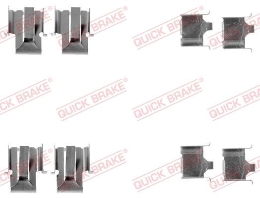 Kawe 109-1078 Mounting kit brake pads 1091078