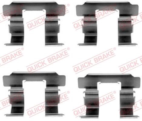 Kawe 109-1251 Mounting kit brake pads 1091251