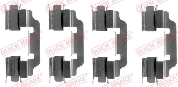 Kawe 109-1601 Mounting kit brake pads 1091601