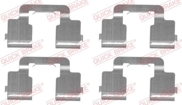 Kawe 109-1733 Mounting kit brake pads 1091733