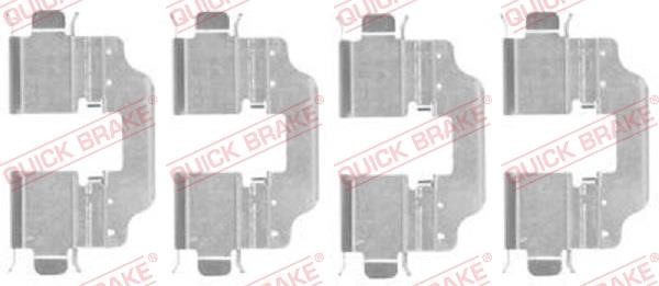 Kawe 109-1773 Mounting kit brake pads 1091773