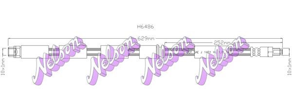 Kawe H6486 Brake Hose H6486