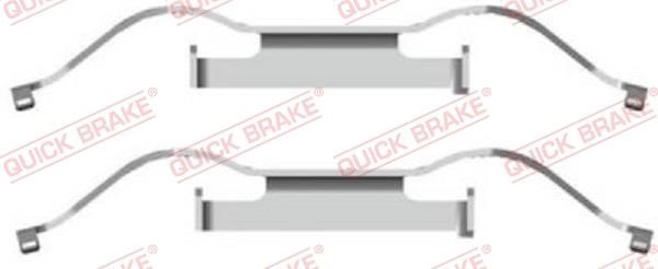 Kawe 109-1681 Mounting kit brake pads 1091681