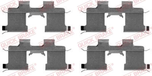 Kawe 109-1667 Mounting kit brake pads 1091667
