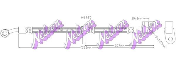 Kawe H6985 Brake Hose H6985