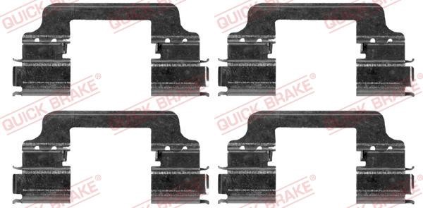 Kawe 1091864 Mounting kit brake pads 1091864