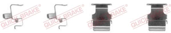 Kawe 109-1673 Mounting kit brake pads 1091673