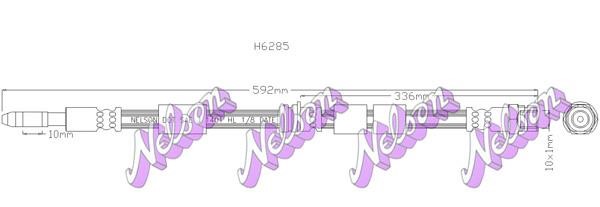 Kawe H6285 Brake Hose H6285