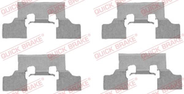 Kawe 109-1647 Mounting kit brake pads 1091647