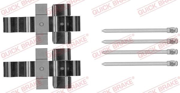 Kawe 109-1852 Mounting kit brake pads 1091852