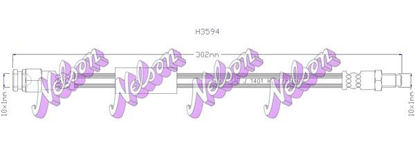 Kawe H3594 Brake Hose H3594