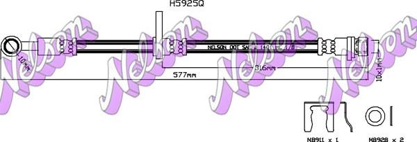 Kawe H5925Q Brake Hose H5925Q