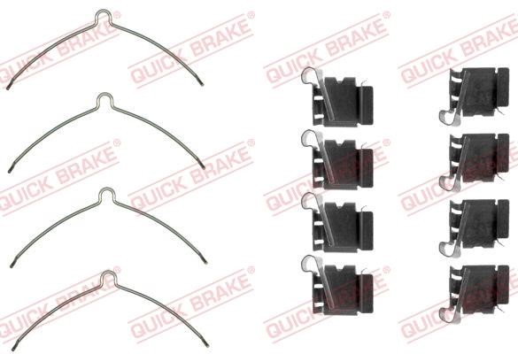 Kawe 109-1622 Mounting kit brake pads 1091622