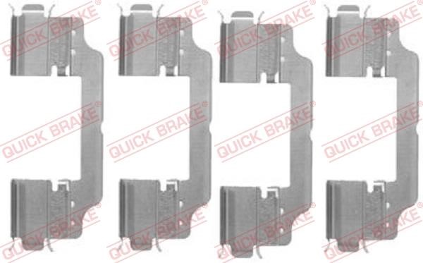 Kawe 109-1716 Mounting kit brake pads 1091716