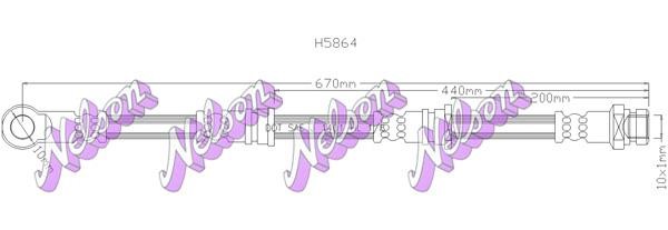 Kawe H5864 Brake Hose H5864