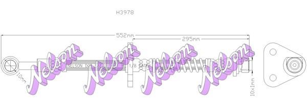 Kawe H3978 Brake Hose H3978