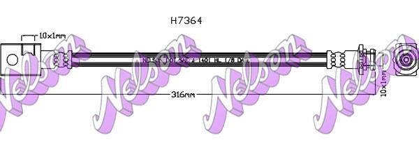 Kawe H7364 Brake Hose H7364