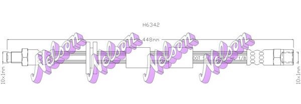 Kawe H6342 Brake Hose H6342