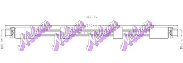 Kawe H6236 Brake Hose H6236