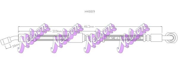 Kawe H4889 Brake Hose H4889