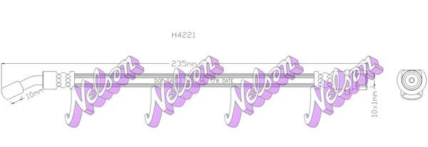 Kawe H4221 Brake Hose H4221