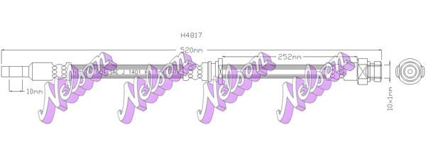 Kawe H4817 Brake Hose H4817