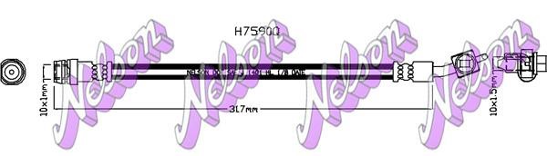 Kawe H7590Q Brake Hose H7590Q