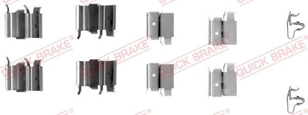 Kawe 109-1240 Mounting kit brake pads 1091240
