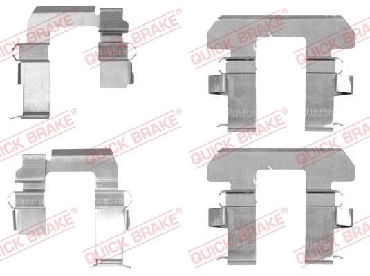Kawe 109-1763 Mounting kit brake pads 1091763