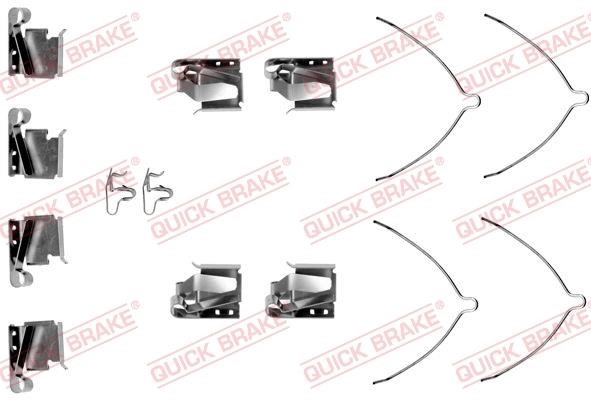 Kawe 109-1268 Mounting kit brake pads 1091268