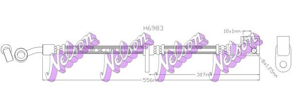 Kawe H6983 Brake Hose H6983