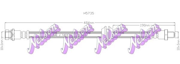 Kawe H5735 Brake Hose H5735