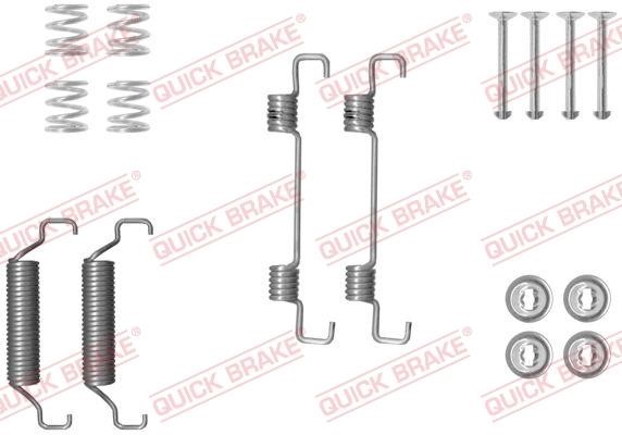 Kawe 105-0052 Repair kit for parking brake pads 1050052
