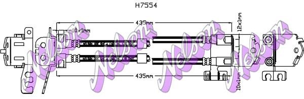 Kawe H7554 Brake Hose H7554