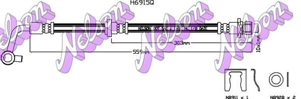 Kawe H6915Q Brake Hose H6915Q