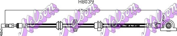 Kawe H8039 Brake Hose H8039