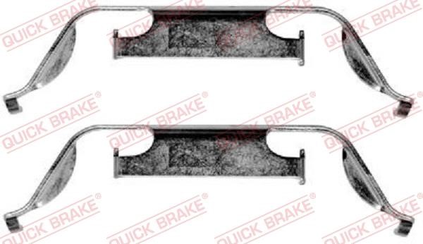 Kawe 109-1222 Mounting kit brake pads 1091222