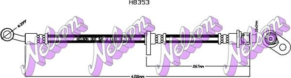 Kawe H8353 Brake Hose H8353