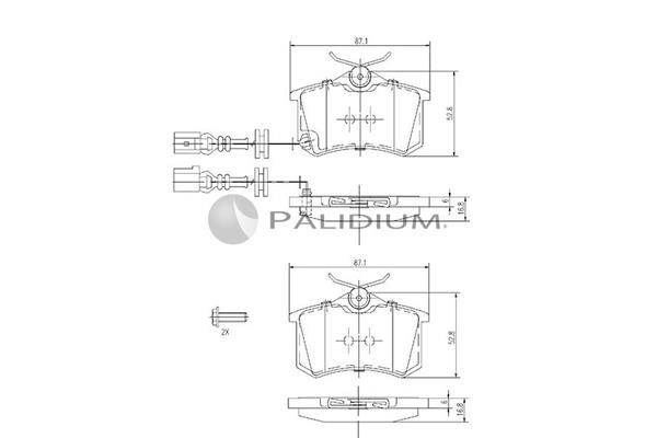 Ashuki P1-1101 Brake Pad Set, disc brake P11101
