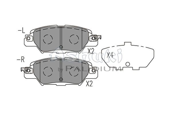 Ashuki M075-46 Brake Pad Set, disc brake M07546