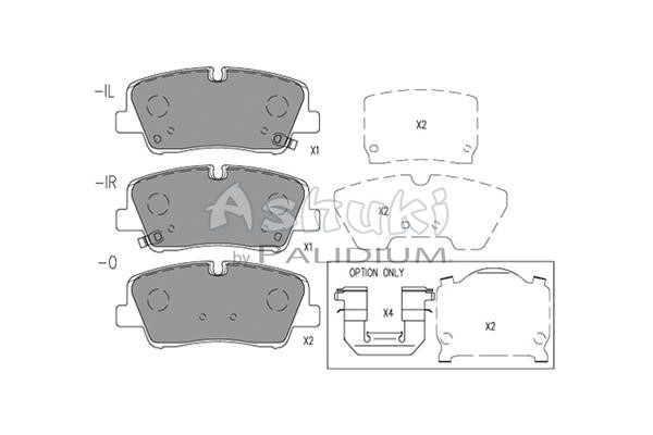 Ashuki Y029-56 Brake Pad Set, disc brake Y02956