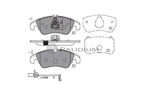 Ashuki P1-1332 Brake Pad Set, disc brake P11332