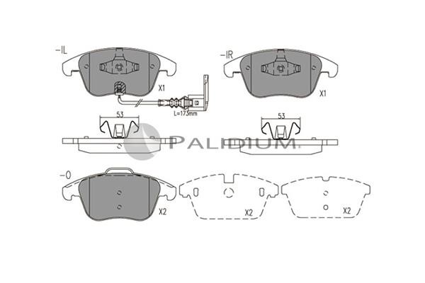 Ashuki P1-1574 Brake Pad Set, disc brake P11574