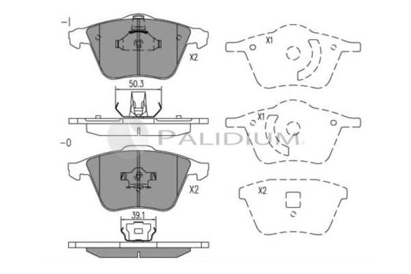 Ashuki P1-1068 Brake Pad Set, disc brake P11068