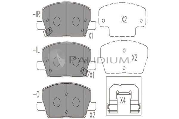 Ashuki P1-1578 Brake Pad Set, disc brake P11578